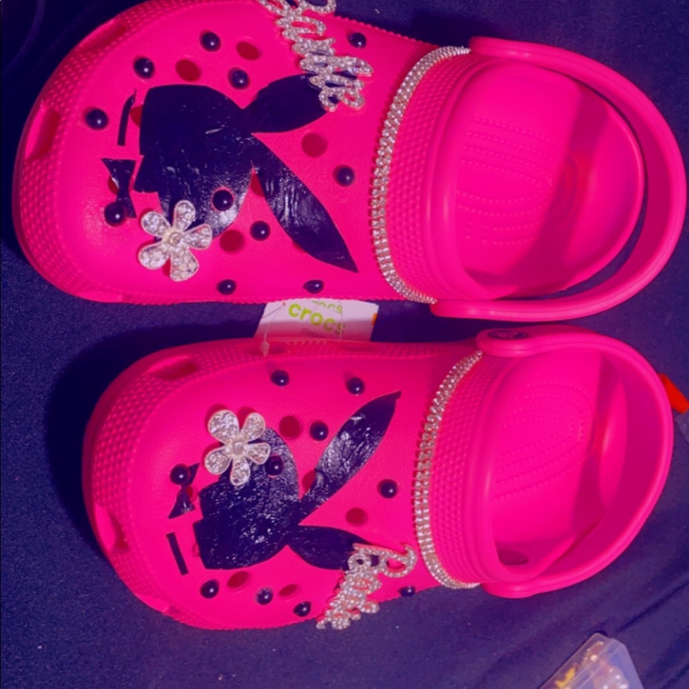 PlayBoi Barbie custom Crocs